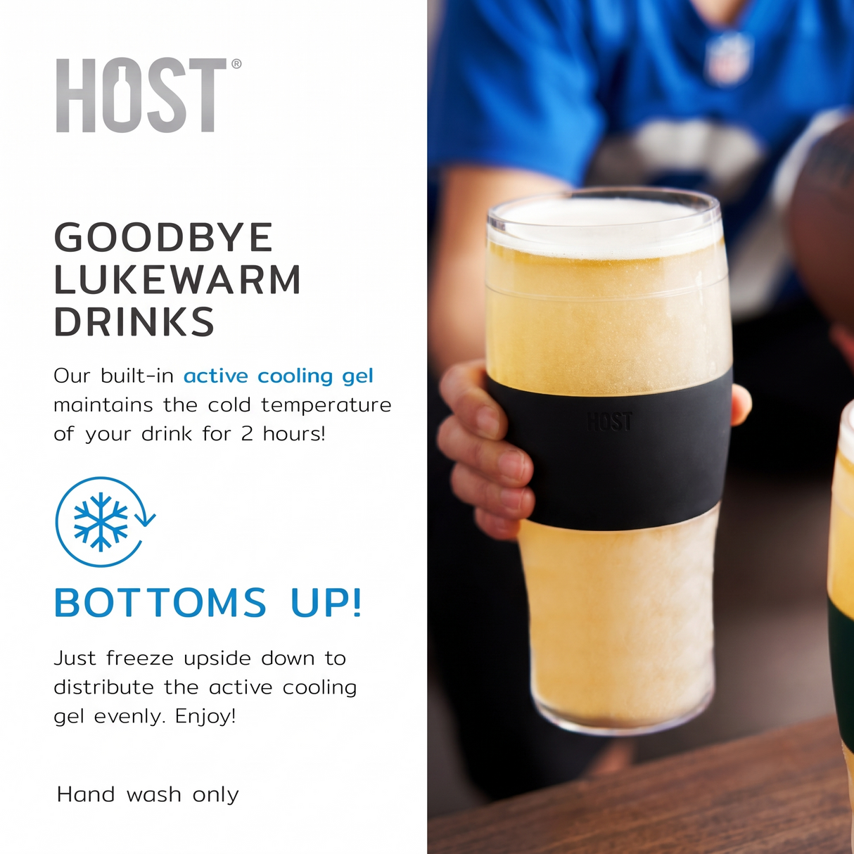 Beer FREEZE Cooling Cup in Gray