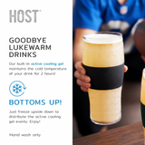 Beer FREEZE Cooling Cup in Gray
