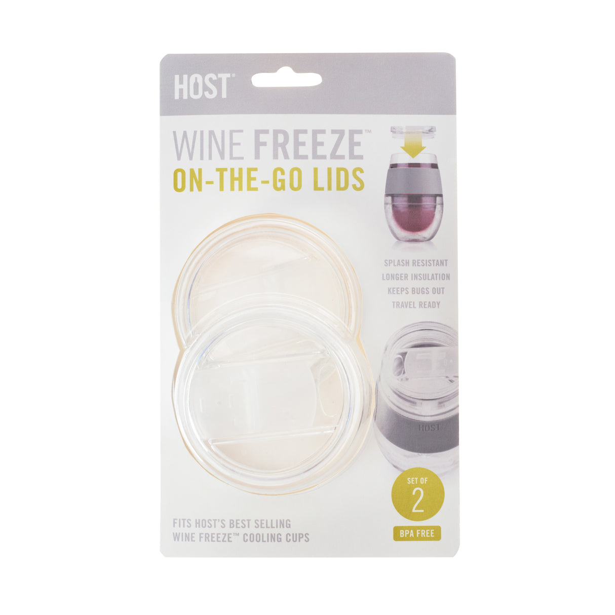 Wine FREEZE Lids, Set of 2