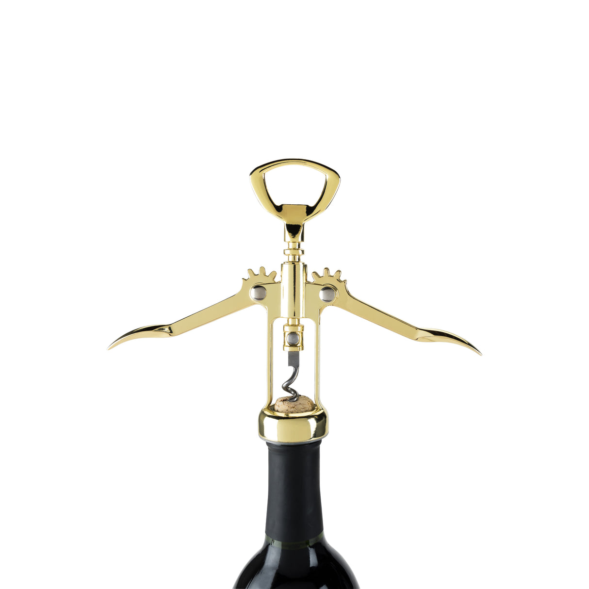 Belmont Winged Corkscrew in Gold