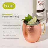 Moscow Mule 16 oz Hammered Copper Plated Mug