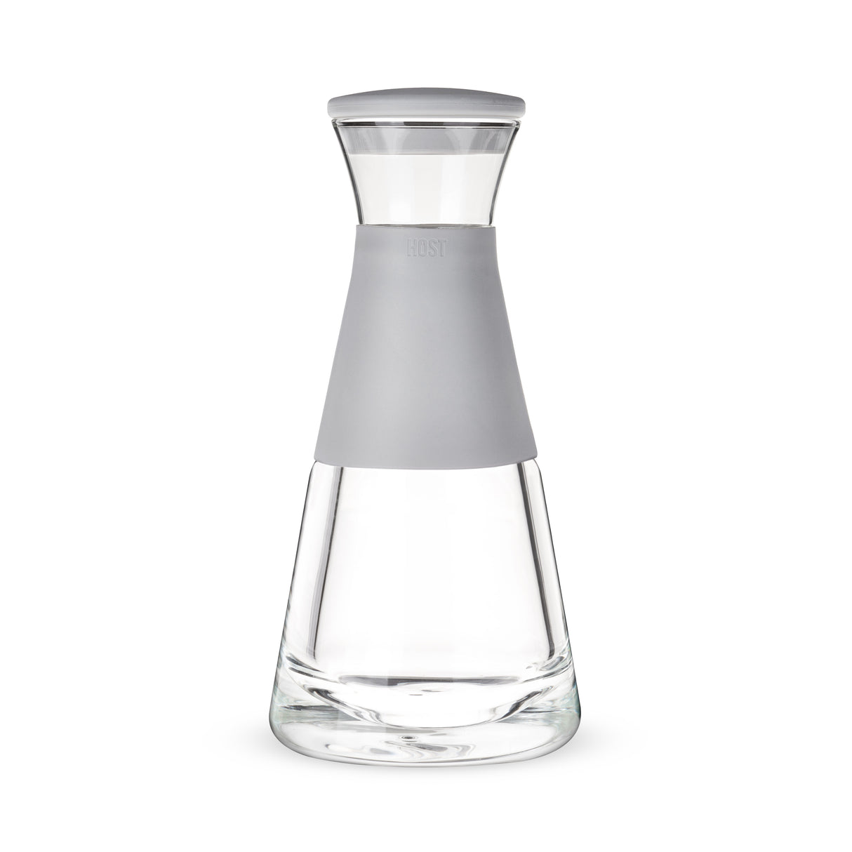 Glass FREEZE Carafe with Lid in Gray