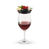 Wine Glass Topper Appetizer Plates, Set of 4