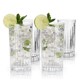 Reserve Milo Crystal Highball Glasses, Set of 4