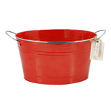 Big Red Galvanized Metal Beverage Tub