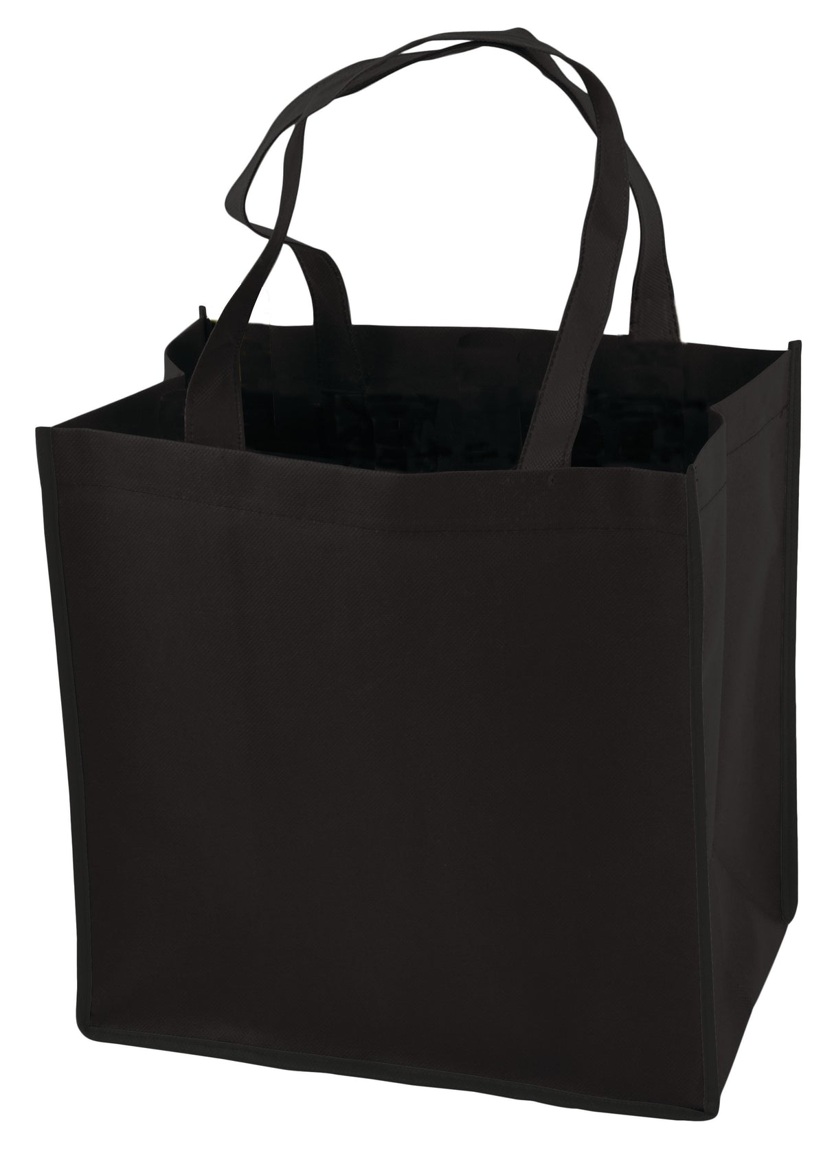 Reusable Non-Woven Grocery Tote in Black