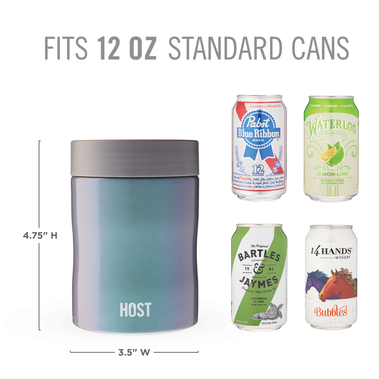 Stay-Chill Standard Can Cooler in Space Gray