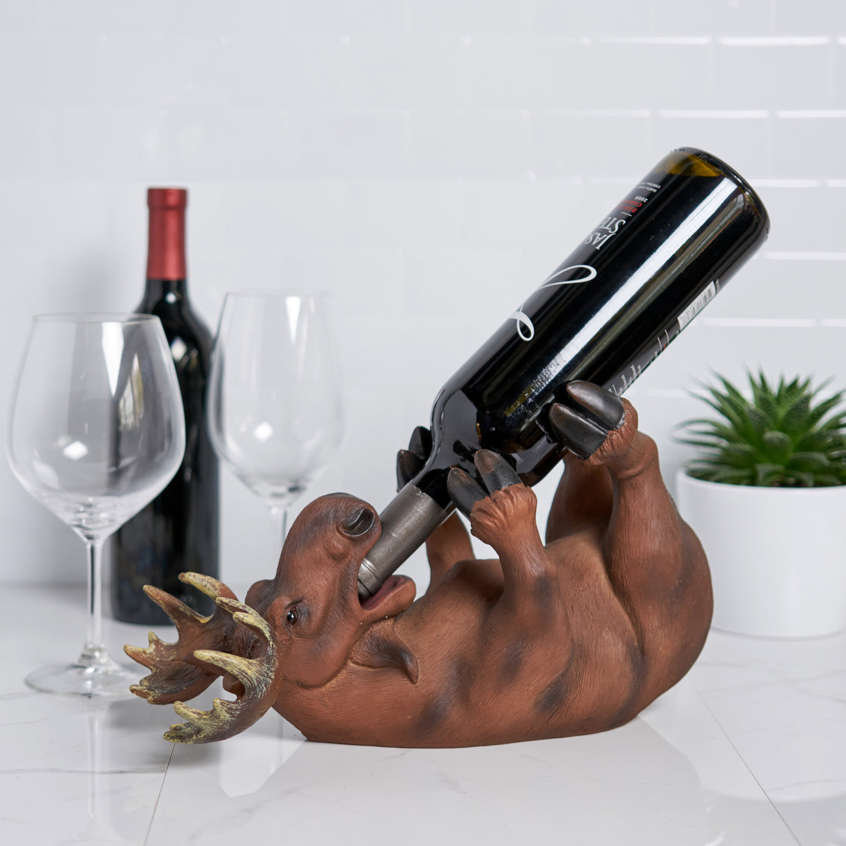 Mischievous Moose Bottle Holder