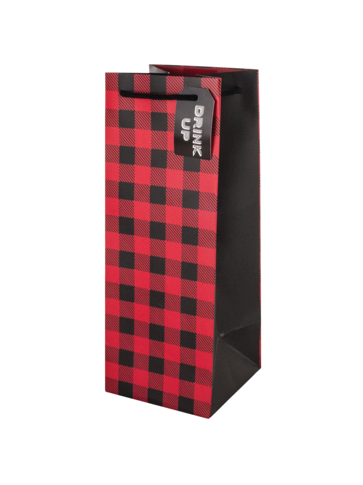 Winter Plaid 1.5L Bottle Wine Bag