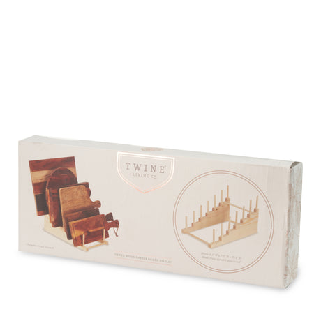 Tiered Pine Cheese Board Display