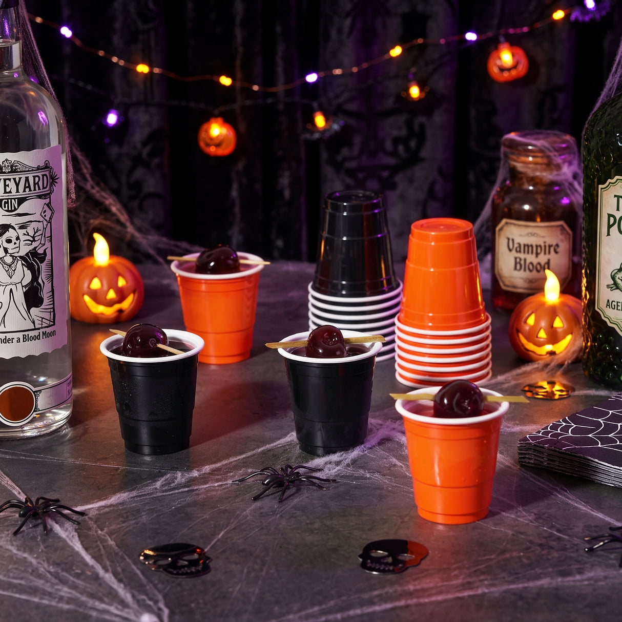 Party 2 oz Lil Spooky's Mini Plastic Shot Cups, Set of 20
