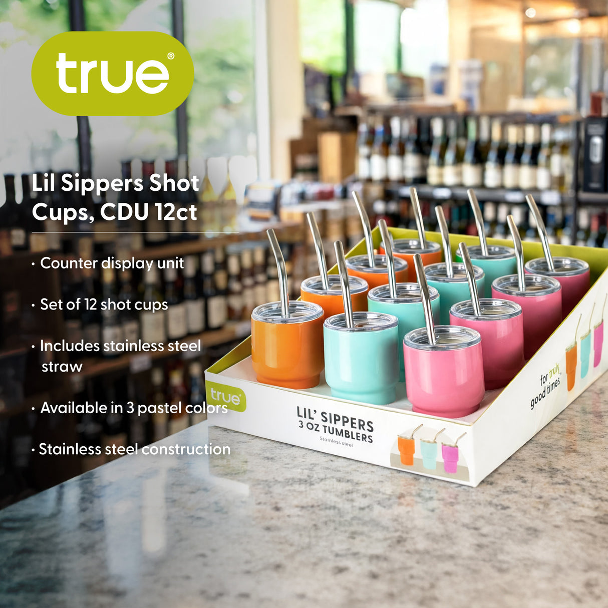 Lil Sippers Shot Cups, CDU 12ct