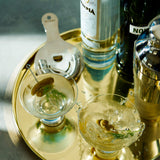 Raye Crystal Heavy Base Martini Glasses, Set of 2