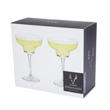 Raye Crystal Angled Margarita Glasses, Set of 2