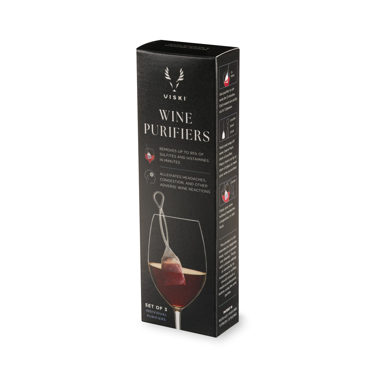 Viski Wine Purifiers, Set of 3, CDU 15ct