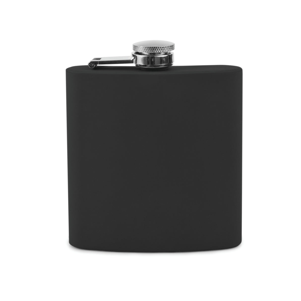 Trueflask 6 oz Soft Touch Flask in Black, Bulk