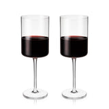 Laurel Crystal Red Wine Glasses, Set of 2