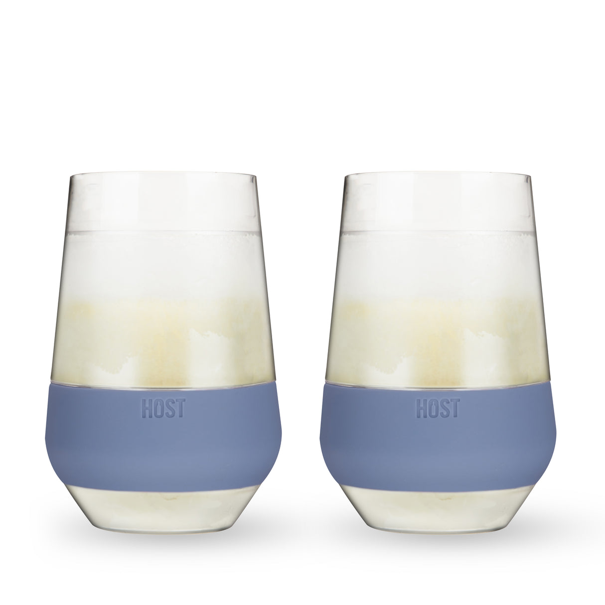 Wine FREEZE XL Cooling Cup in Slate Blue, Set of 2