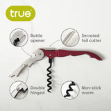 Truetap Waiter's Corkscrew in Burgundy