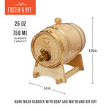 Whiskey Barrel Drink Dispenser