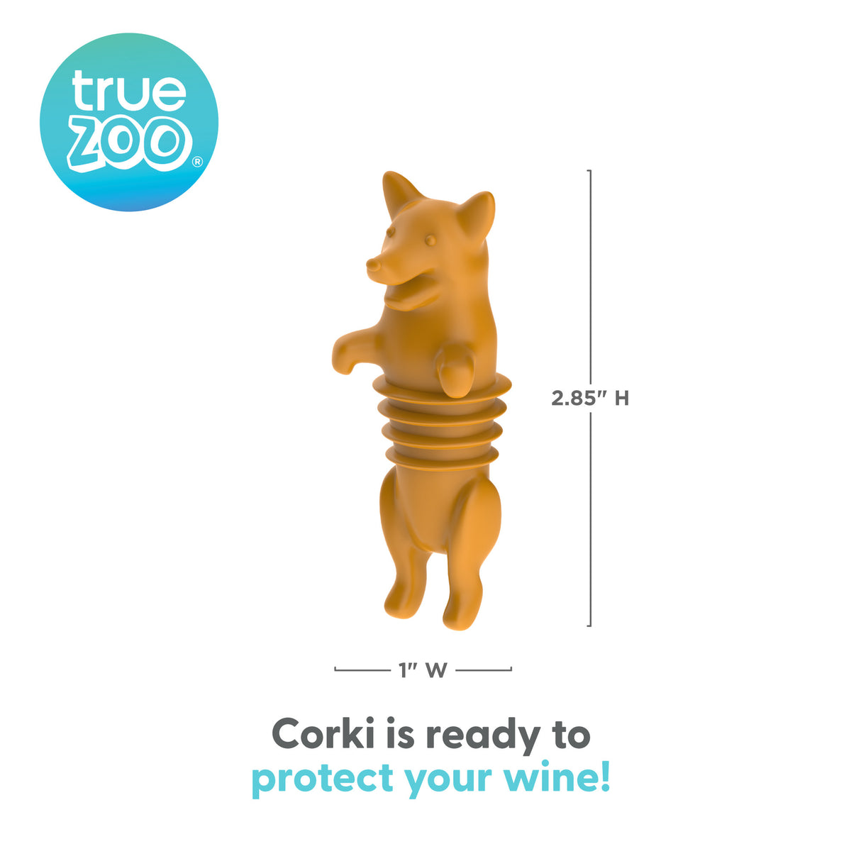 TrueZoo Corki Silicone Bottle Stopper