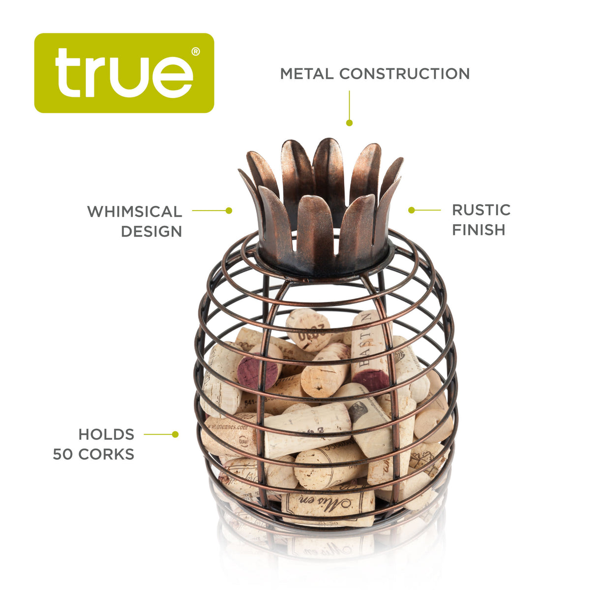 Juicy Pineapple Cork Holder Display