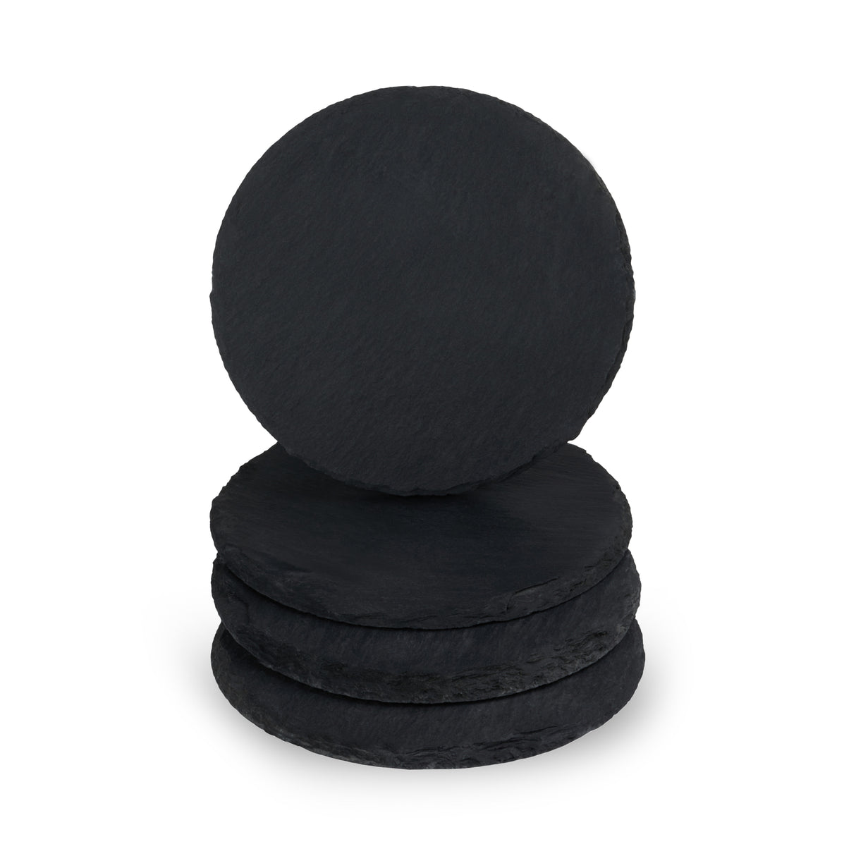 Circle Slate Coasters, Set of 4