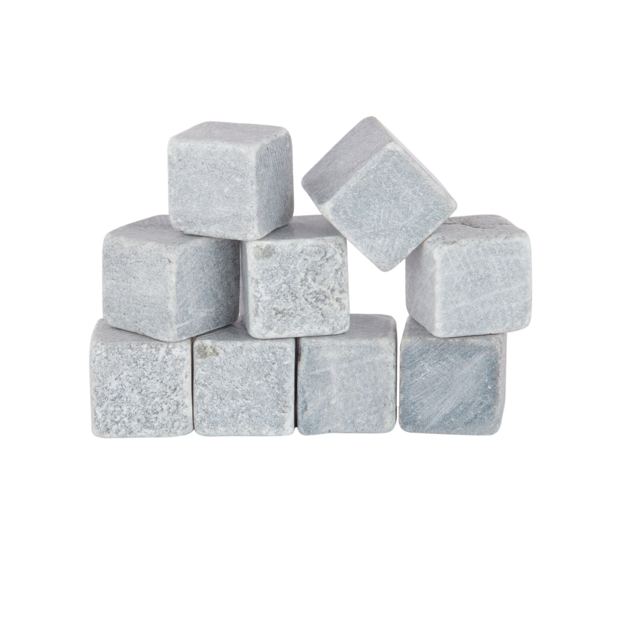 Glacier Rocks Soapstone Cubes, Set of 9