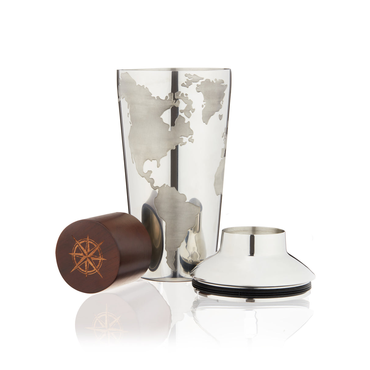 Globe Cocktail Shaker in Stainless Steel