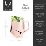 Seneca Faceted Moscow Mule Mug in Copper