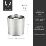 Harrison Insulated Ice Bucket in Stainless Steel