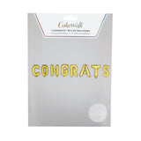 CONGRATS Mylar Balloon in Gold