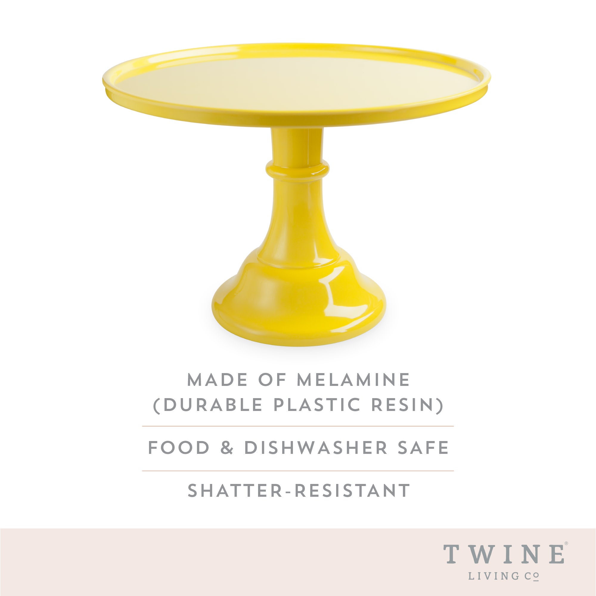 Melamine Cake Stand in Yellow - Thumbnail 2