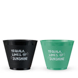 Tequila Lime Sunshine Frosted Cups, Set of 12