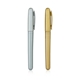 Wine Bottle Pens in Silver & Gold, Set of 2