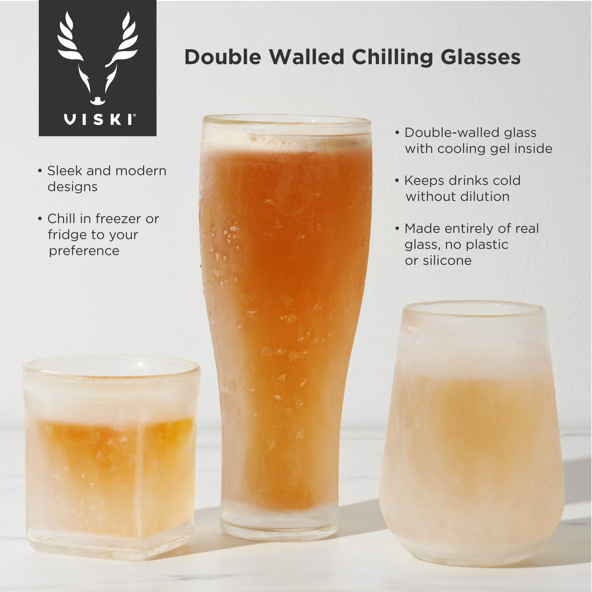 Glacier Double Walled Chilling Whiskey Glass