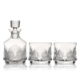 Deco Beau 3-Piece Crystal Stacking Decanter