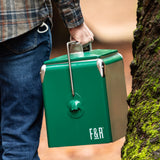 Vintage Metal Cooler in Green