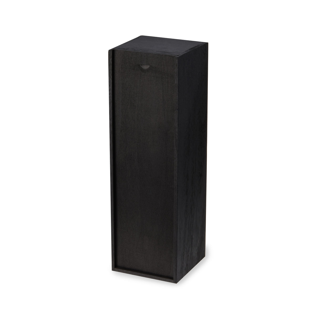 Single Bottle Black Paulownia Wood Wine Box