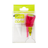 Cone Silicone Bottle Stoppers in Assorted Brights, Set of 2