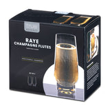 Raye Crystal Weighted Stemless Champagne Flutes, Set of 2