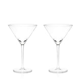 Raye Crystal Stemmed Martini Glasses, Set of 2