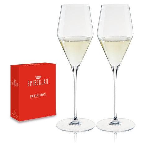 Definition Champagne Flute Glass, Set of 2