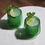 Aurora Double Walled Tumblers in Green, Set of 2