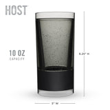 Highball FREEZE Cooling Cup in Tinted Gray, Set of 2