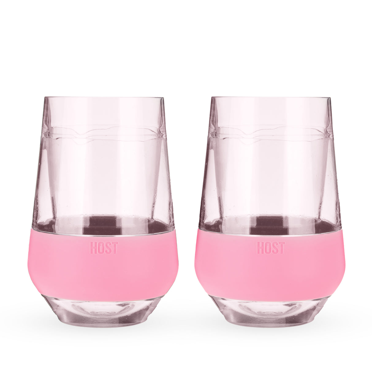 Wine FREEZE XL Cooling Cup in Tinted Blush, Set of 2