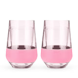 Wine FREEZE XL Cooling Cup in Tinted Blush, Set of 2