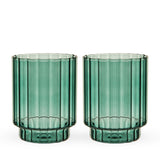 Malachite Optic Tumblers, Set of 2