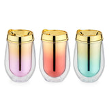 Metallic Ombre Stemless Wine Tumblers in Assorted Colors