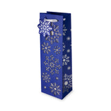 Diecut Snowflake Single Bottle Wine Bag